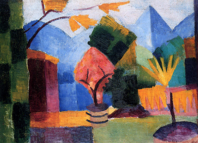 Garden on Lake Thun August Macke